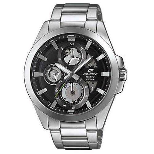 Image of Edifice mat rustfri stål quartz dual time (A-5486) Herre ur fra Casio, ESK-300D-1AVUEF